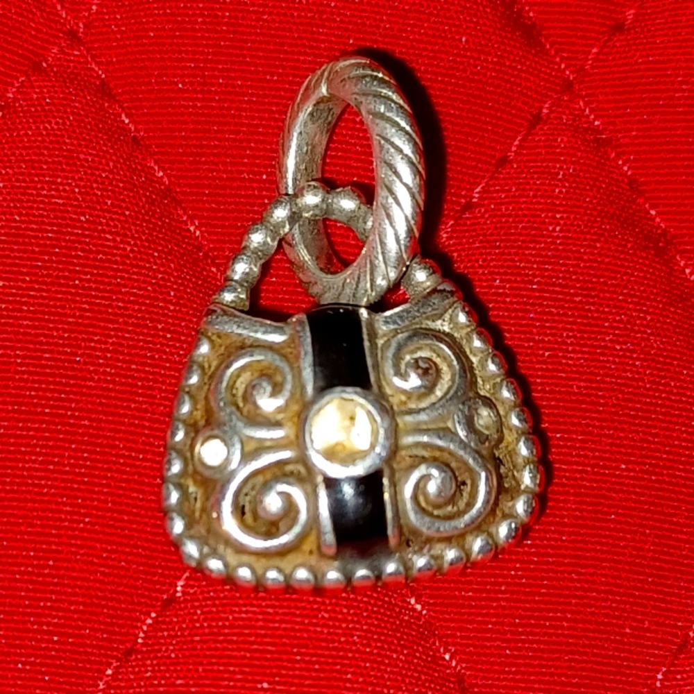 Brighton Charm, Silver Plated, Heavenly Handbag
